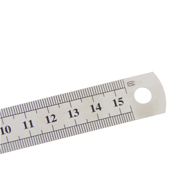 15cm Sewing Foot Sewing Stainless Steel Metal Straight Ruler Ruler Tool Precision Double Sided Measuring Tool