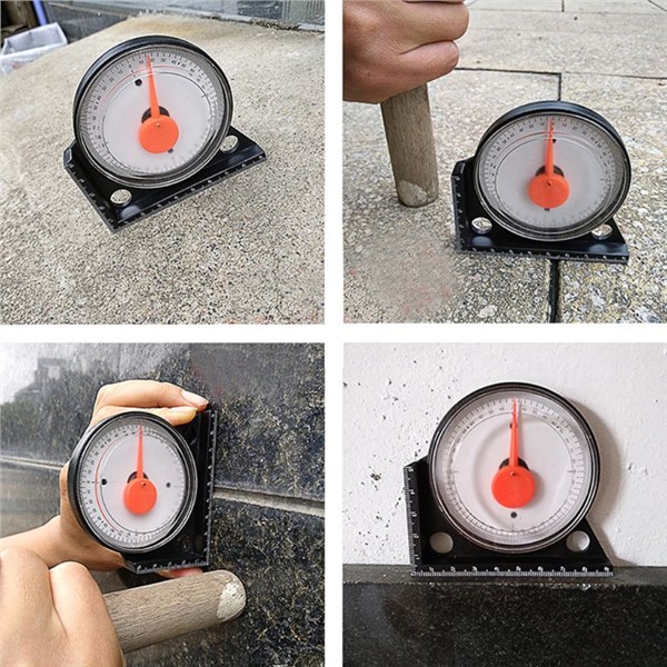 Slope Inclinometer Protractor Angle Finder Tilt Level Meter Clinometer Gauge With Magnetic Base