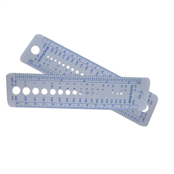 DIY Advanced Plastic Yarn Ruler Ruler Tool Gauge Needle Sweater Knitting Gadgets Practical Material Soft Arts,Crafts & Sewing