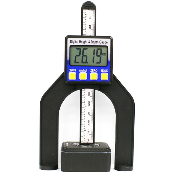 0-80mm Digital Depth height gauge LCD Display Slide Caliper Vernier Ruler Digital Tread Depth Gauge LCD Magnetic Self Standing