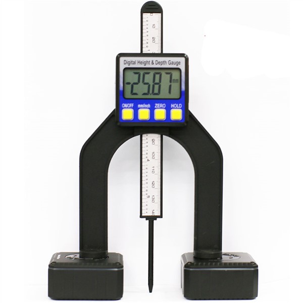 0-80mm Digital Depth height gauge LCD Display Slide Caliper Vernier Ruler Digital Tread Depth Gauge LCD Magnetic Self Standing