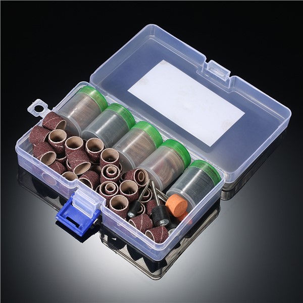 206pcs 1/8" Shank Rotary Tool Accessories Set Sanding Grinding Brushing Polishing Bits Accessory Kit with Storage Box