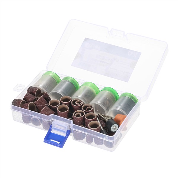 206pcs 1/8" Shank Rotary Tool Accessories Set Sanding Grinding Brushing Polishing Bits Accessory Kit with Storage Box