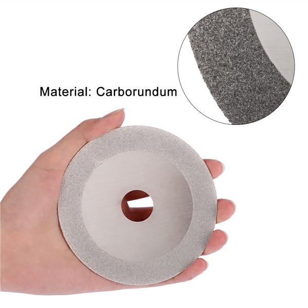 100mm 4" Inch Diamond Coated Grinding Cutting Disc Saw Bit 20mm Inner Diameter Rotary Wheel 160 Grit For Angle Grinder