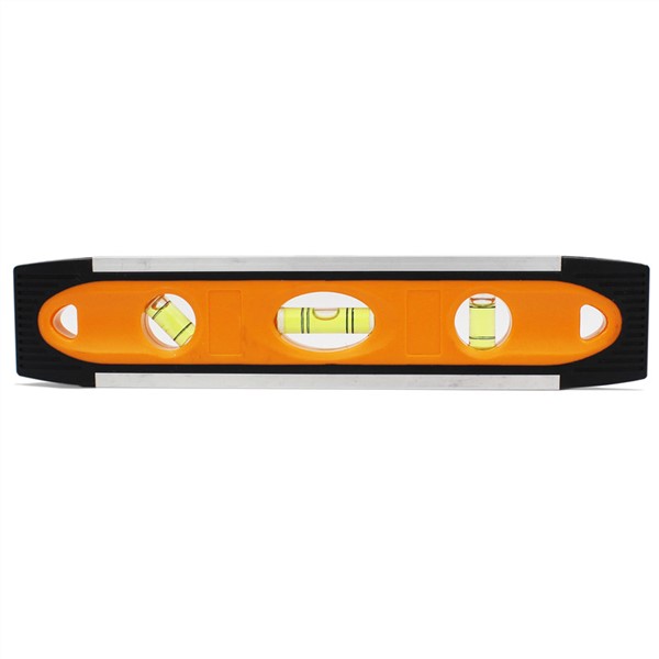 HACCURY aluminum alloy magnetic spirit Bullbe level 9 inch multifunctional portable Level Ruler with three horizontal bubbles