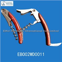 Red wine opener with wood handle(EBO02WD0011)
