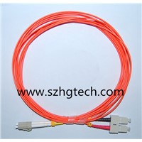 LC/SC Duplex Multimode Fiber Optic Patch Cable