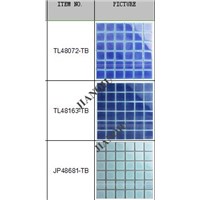 glazed kiln change pattern for swimming pool mosaic tile blue with cheap price