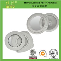0.5mm thickness metal filter end caps and plastic end cover for truck duty air filter