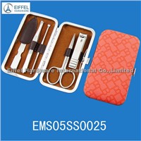 5pcs manicure set in cases with different pattern(EMS05SS0025)