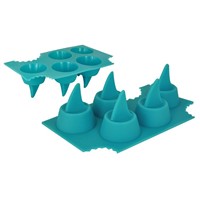 Food Safe Shark Fin Shaped Ice Cube Tray Shapes For Ice