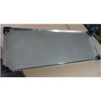 Stainless Steel Flat Wire Shelf with Black Angles