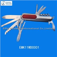 11 in 1 High quality Multi Tool with wood part embeded (EMK11WD0001)