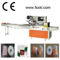 New Condition CE Certified Single Roll Toilet Tissue Horizontal Flow Wrapping Machine