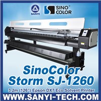 3.2m DX7 Inkjet Printer Sinocolor SJ1260,Maintop/ Photoprint 11 Software,2880dpi