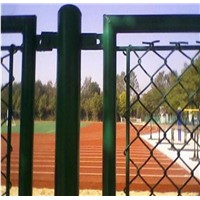 pvc coated green color sports field chain link wire mesh fences