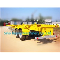 SHMC 3 AXLES SKELETON CONTAINER SEMI-TRAILER With FUWA BRAND AXLE  Q235 Steel  MATERIAL (Hot sales)