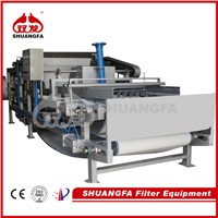 SF stainless steel belt filter press for sludge dewatering, low moisture content