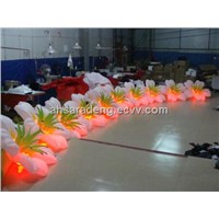 Wedding decoration gate inflatable flower garland with led light