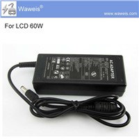Waweis 12V 5A 60W switching AC/DC power supply for LCD/LED screen,CCTV security,printer