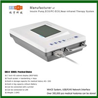 portable 12 leads ECG machine with HD LCD color touch screen