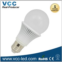 Low price 5W/6W led bulb, dimmable E27 180 degree led bulb light