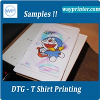 T-shirt Flatbed printer inkjet 6 color eco solvent ink