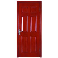 6 panel wooden door