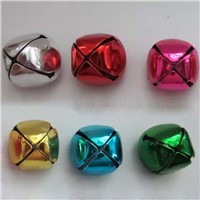 Silver Golden Blue Green Red Pink Colorful 25mm Metal Cross Jingle Bell