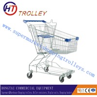 Light Duty 80 Litre Shopping Trolleys with Locks Supermarket Cart