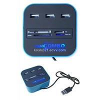 Universal all in one usb hub+card reader
