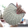 Hot seller cheap price pearl ring style bridal clutch purse bag. women messenger should bag