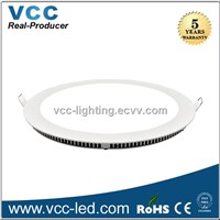 Slim 150mm cutout CE Rohs Dimmable Round 12W Led Panel Light