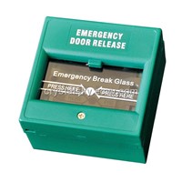 Break Glass Emergency Exit Door Release Button (Green)
