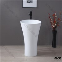 Easy maintain solid surface bathroom basin