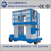 Aluminum alloy hydraulic aerial work  lifting platform