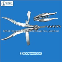 High quality Double handle stainless steel wine opener(EBO02SS0008)