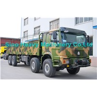 ISO CCC SINOTRUK 8x8  371HP Load 50T ALL WHEEL DRIVE CARGO TRUCK  With One Bed in Cabin EURO2/3