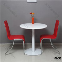 KKR desinger white acrylic stone coffee table and chairs