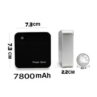 7800mAh square shape portable power bank