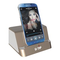 U-tip newest design double speaker with 1200mAh rechargeable Li-ion battery