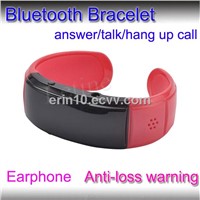 Bluetooth Bracelet With Earphone port with Caller ID+Anti-lose+Answer/Hang up Call For Smart Phone