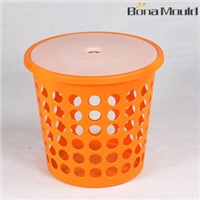 Plastic basket with lid mould