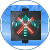 200mm led traffic signal light red cross green arrow