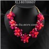 Beautiful Red flowers necklaces for summer