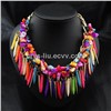 Charm and wonderful Small colorful shell stones necklace.