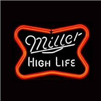 New T6 MILLER HIGH LIFE handicrafted real glass tube neon light beer lager bar pub club sign
