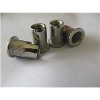 China Stainless steel flat head rivet nuts