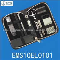 10 pcs Man Manicure set in black pouch(EMS10EL0101)