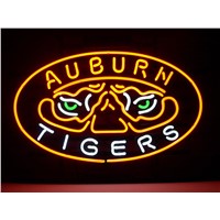 New T839 AUBURN TIGERS handicrafted real glass tube neon light beer lager bar pub club sign.